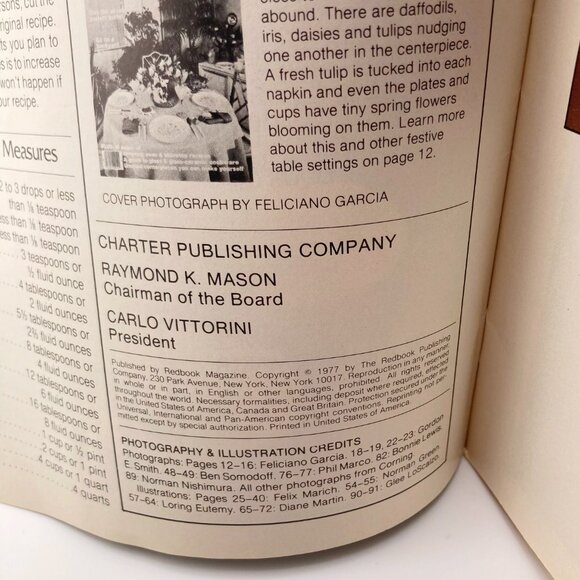 REDBOOK'S Vintage Marvelous Meals cookbook magazine ~ 1977 home decor recipes - Picture 6 of 16